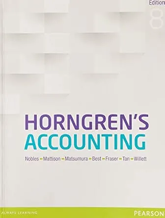 Horngren's Accounting 8th Edition