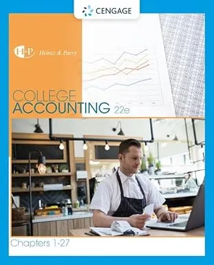 College Accounting, Chapters 1-27 22nd Edition