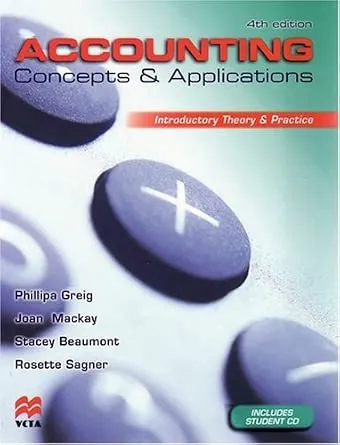 Accounting Concepts and Applications 4th Edition
